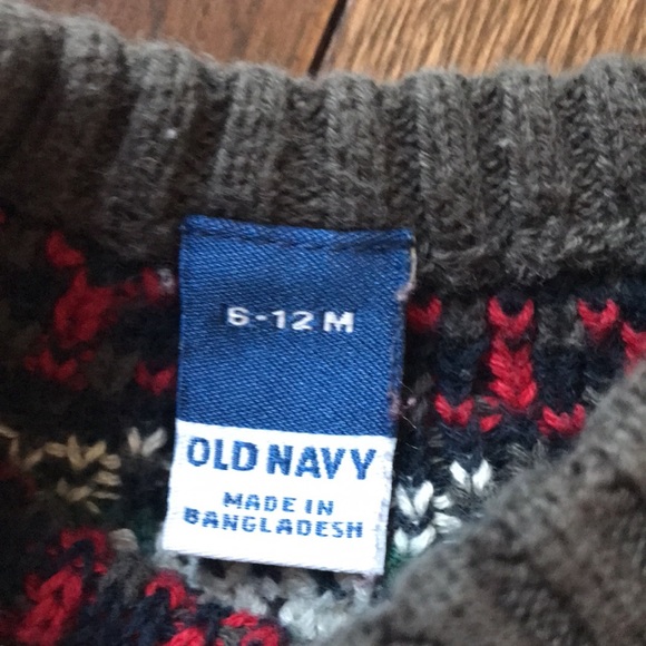 Bundle of Winter Boys Sweater Hoodie Vest Size 12M - Picture 3 of 7